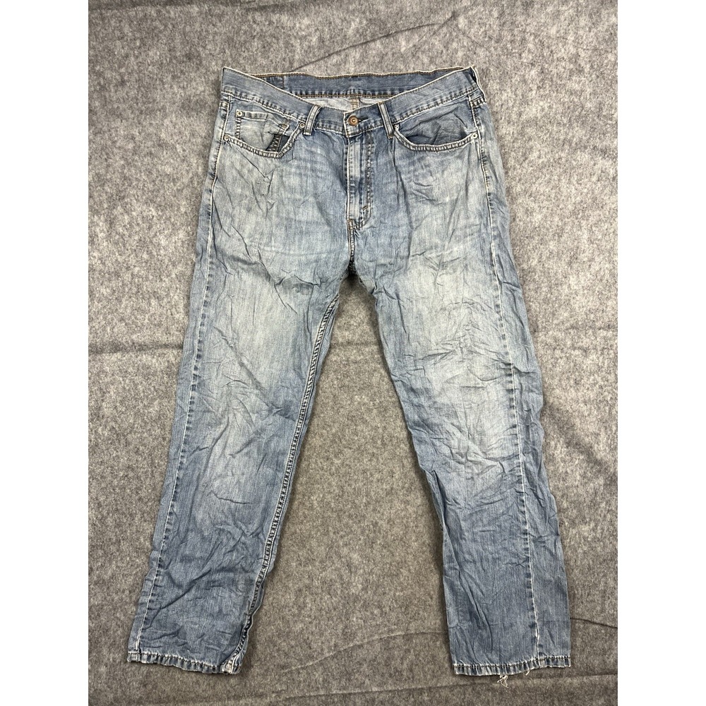 Vintage Levi's 505 Jeans Men's Straight Leg Light Wash Casual Denim Size 36x30